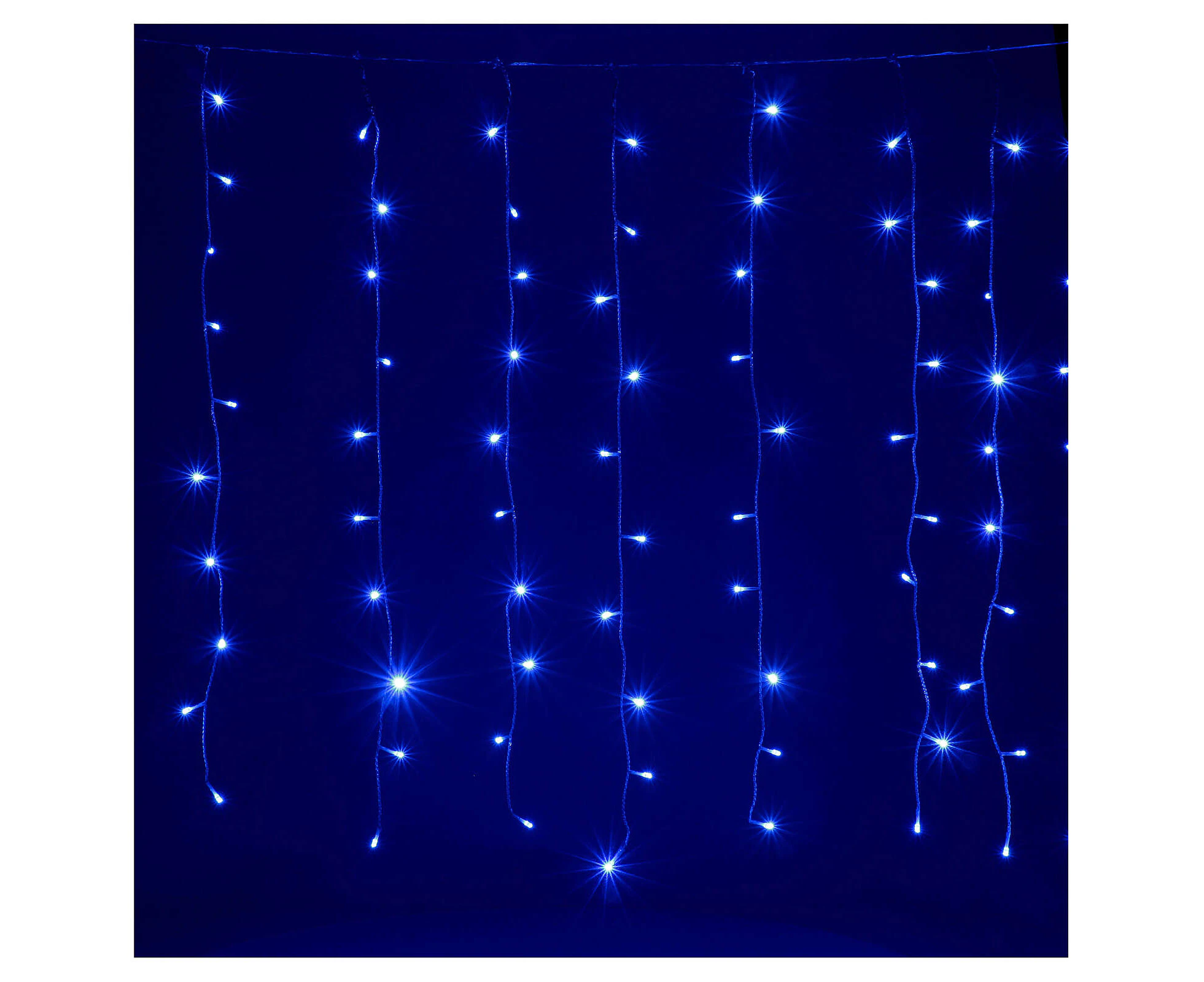 Christmas String Light Decoration 200 LED Curtain Lights 3x2.5m Indoor/Outdoor - Blue