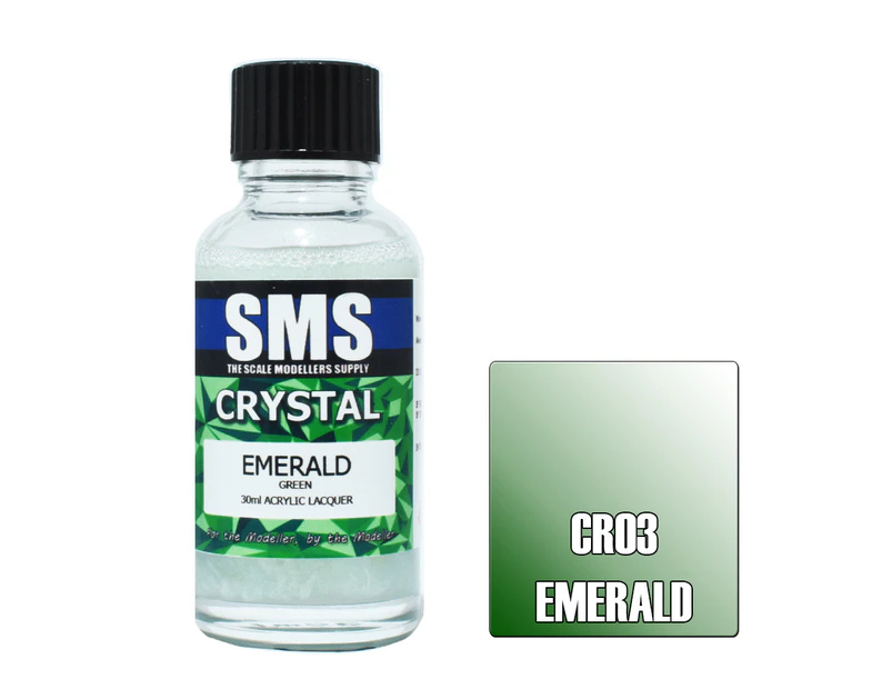 Scale Modellers Supply Crystal Emerald (Green) 30ml CR03 Lacquer Paint