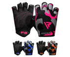 (Large, Pink) - RDX Weight Lifting Gloves Workout Fitness Bodybuilding Gym Breathable Powerlifting Wrist Support Training Exercise