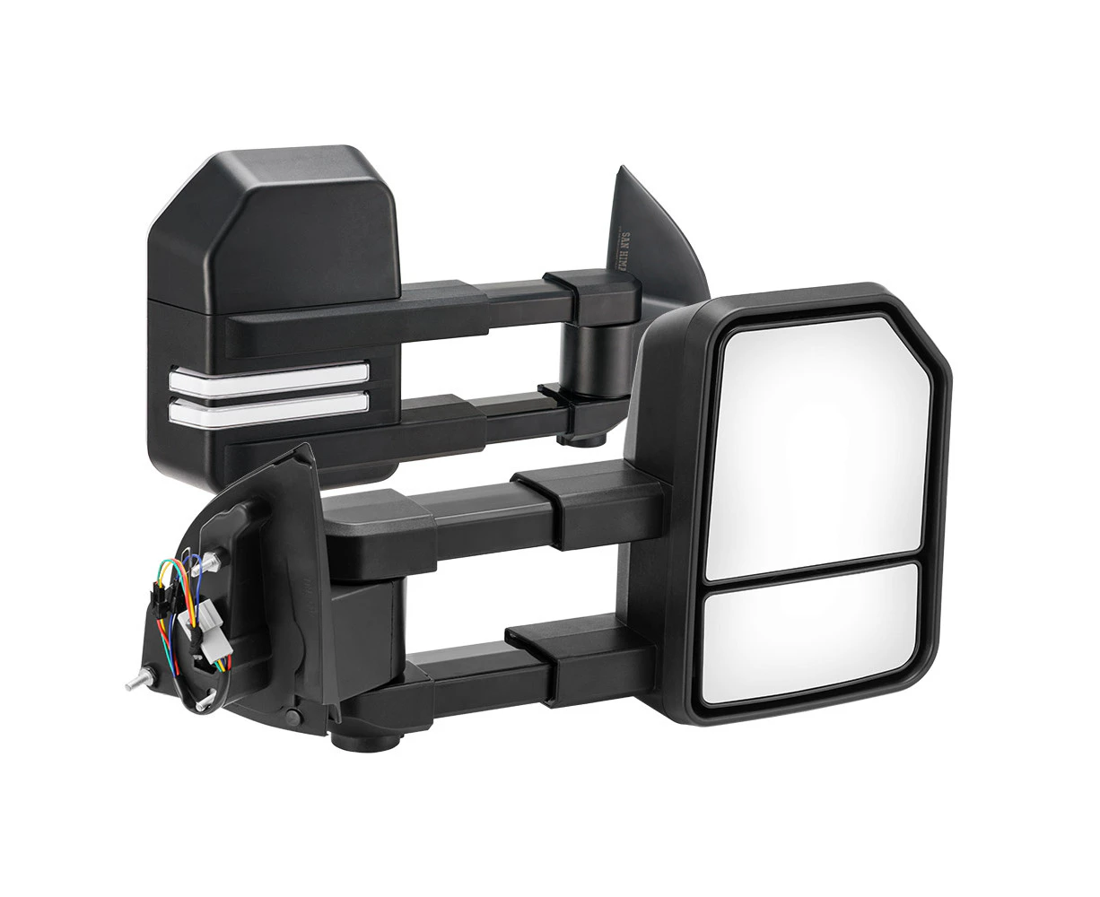 SAN HIMA Pair Towing Mirrors for Ford Ranger Wildtrak MK PX XL XLT XLS 2012-MY2021