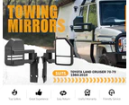 SAN HIMA Extendable Towing Mirrors for Toyota LandCruiser 70 75 76 78 79 Series