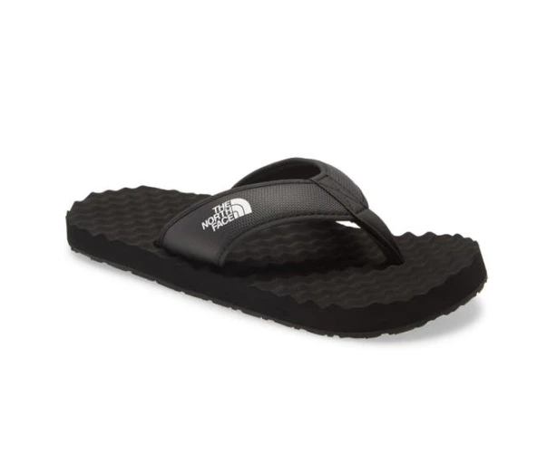 Mens The North Face Black Base Camp Flip-Flop Il Thongs - Black/White