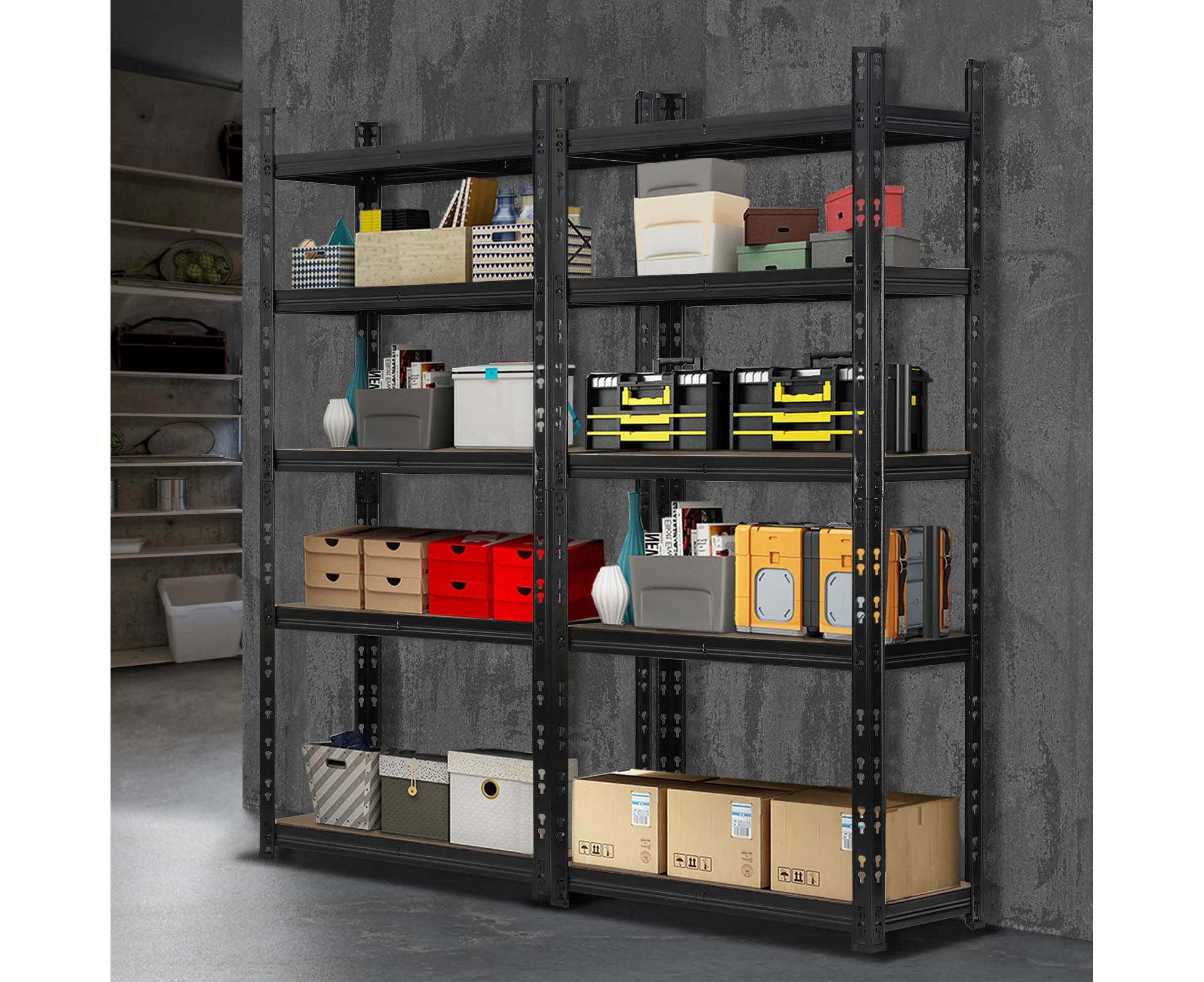 Sharptoo Warehouse Shelving Garage Shelves Storage Steel Rack Pallet Shelf1.5mx2