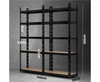 Sharptoo Warehouse Shelving Garage Shelves Storage Steel Rack Pallet Shelf1.5mx2 - Black