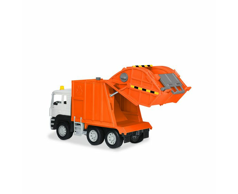 Driven orange hot sale garbage truck