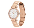 Coach Women's 34mm Cary Stainless Steel Watch - Rose Gold/Mother of Pearl/Silver