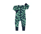 Unisex Baby & Toddler Bonds Baby Wondersuit Zippy Printed Floral Dinosaur Arena Navy - Dinosaur Arena Navy (GK6)