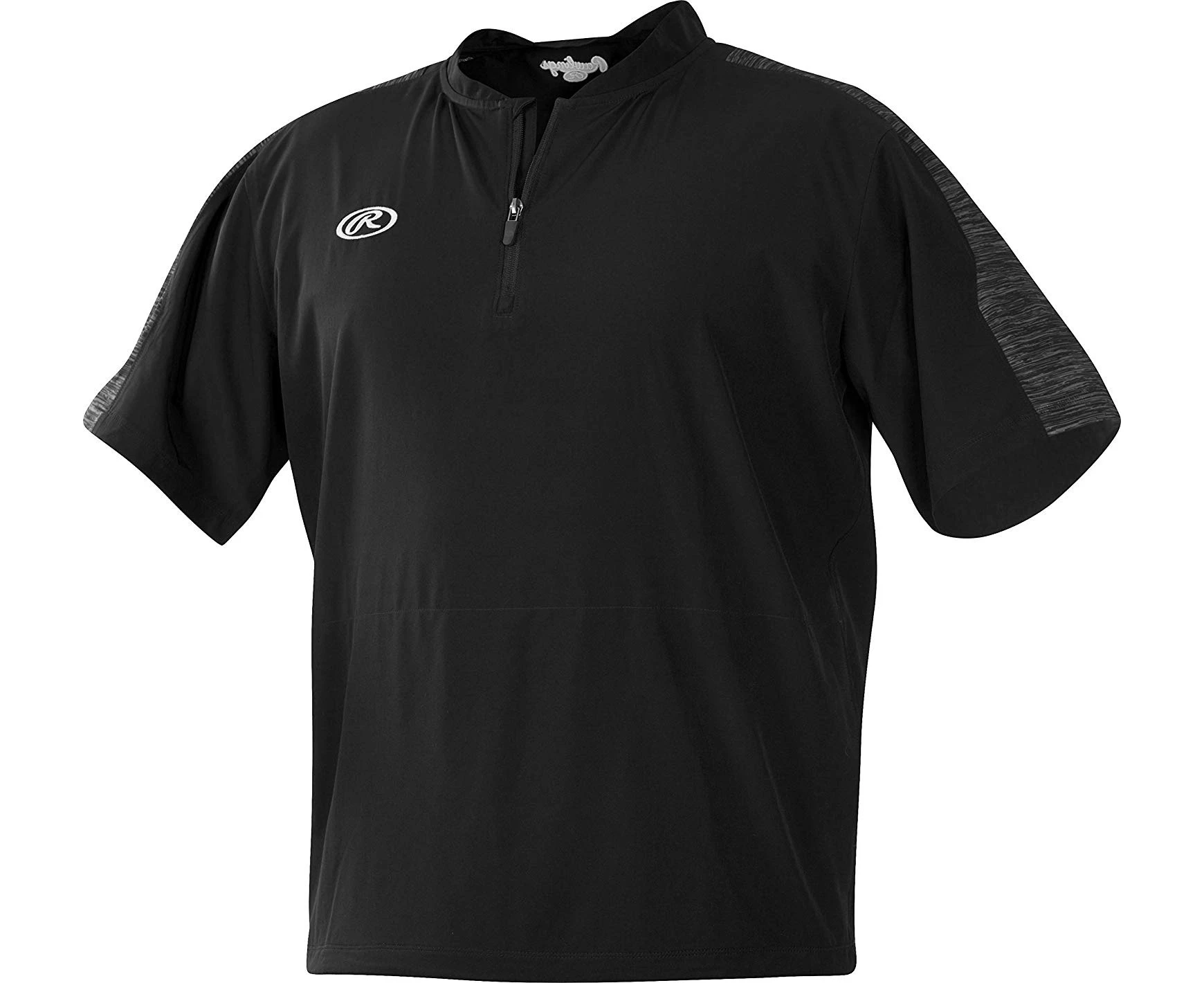 (Small, Black) - Rawlings Mens Short Sleeve Launch Cage Jacket