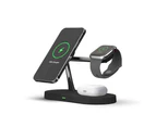 Rewyre 5in1 Magnetic Fast Wireless Charger f/ iPhone 13/Air Pods/Smart Watch BLK