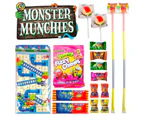 Monster Munchies Showbag w/ Spooky Blobs/Chew Bar/Rainbow Straws/Sour Chews
