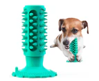 Dog Squeaky Toothbrush With Suction Cup - Yellow