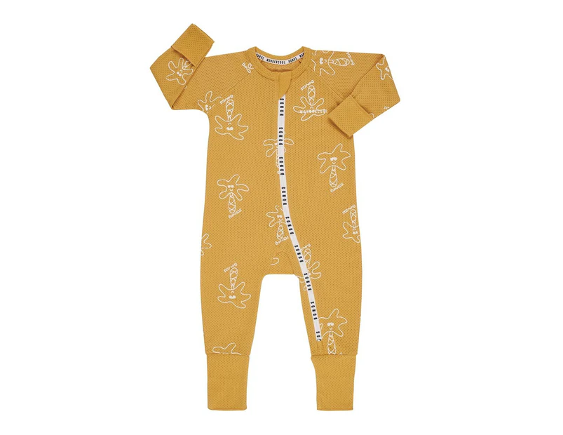 Unisex Baby & Toddler Bonds Zip Wondercool Romper Cotton - Yellow KI3