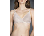 Women 2 x Berlei Sweatergirl Non-Padded Underwire Bra Bras Y50275 Elastane/Nylon - Soft Powder