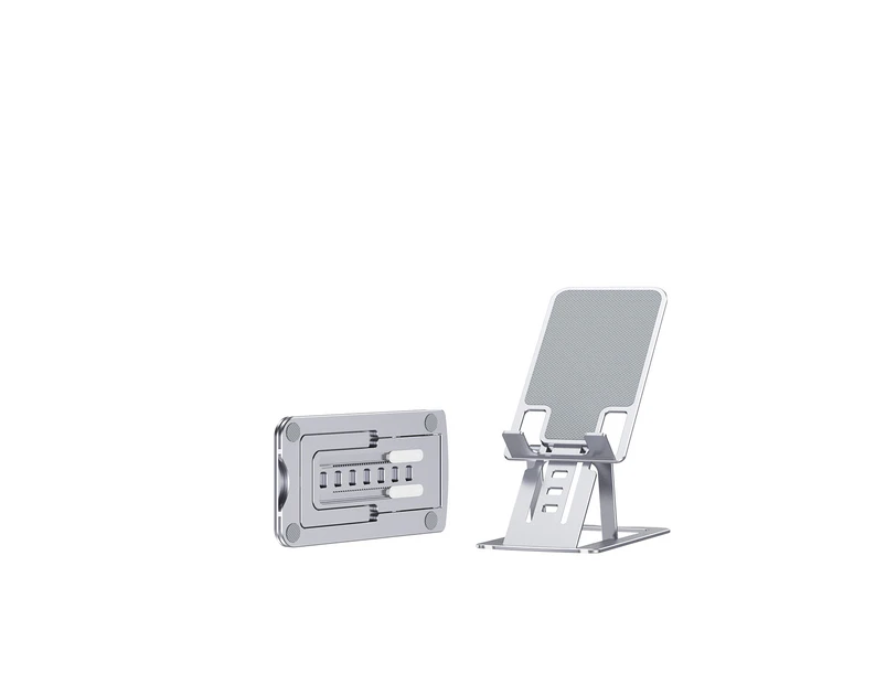 Momax 6mm Foldable Thickness Aluminum Stand Holder for Switch Mobile Phone -Silver