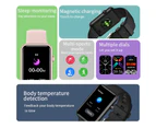 Momax HT5 HD Smart Watch Blood Pressure Body Temperature Bluetooth Call Sports Watches-Black