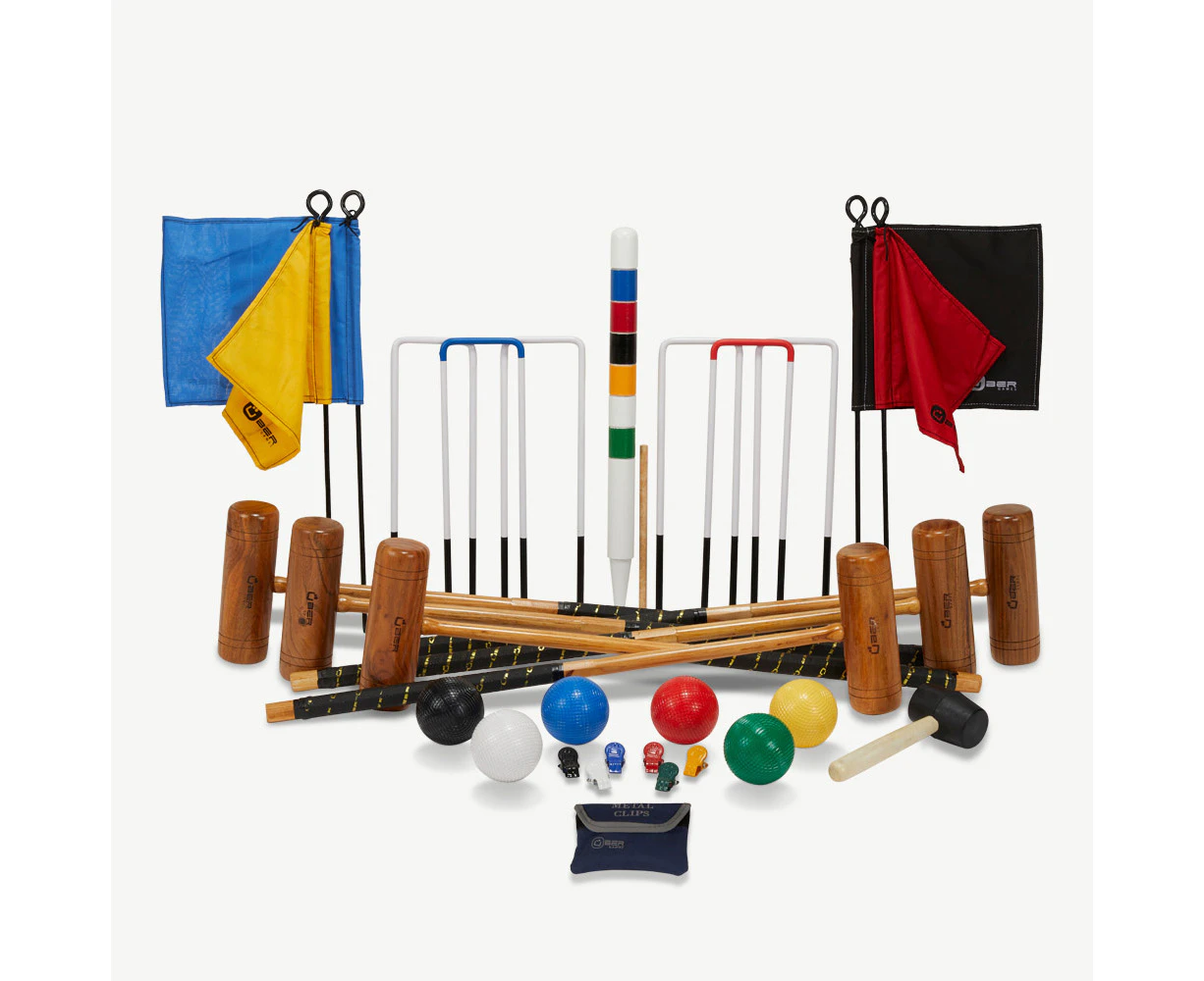 6 Player Pro Croquet Set with Composite Balls