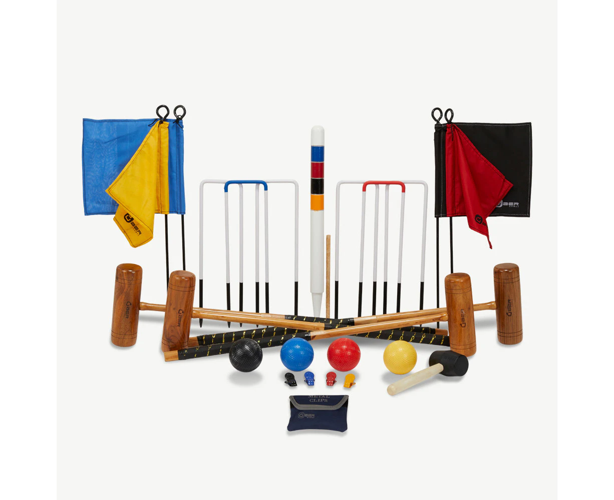 4 Player Pro Croquet Set with Composite Balls