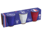 Set of 3 Duralex 90mL Picardie Soft Tech Tumblers - Tricolour