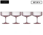 Set of 4 Tempa 300mL Esme Cocktail Glasses - Blush