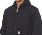 Carhartt Men's Quilted Flannel-Lined Duck Active Jacket - Dark Navy