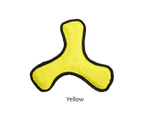 Ondoing Dog Triangular Flying Discs Pet Fetch Toys Chew Toy Frisbee Toy Exercise Puppy Yellow