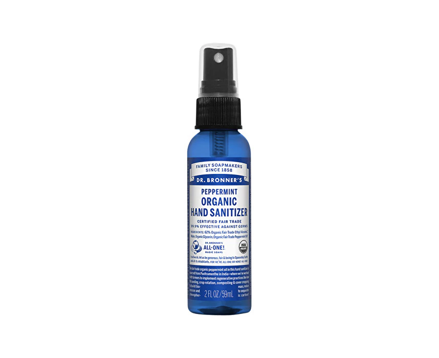 Dr. Bronner's Organic Hand Sanitizer Peppermint 59ml