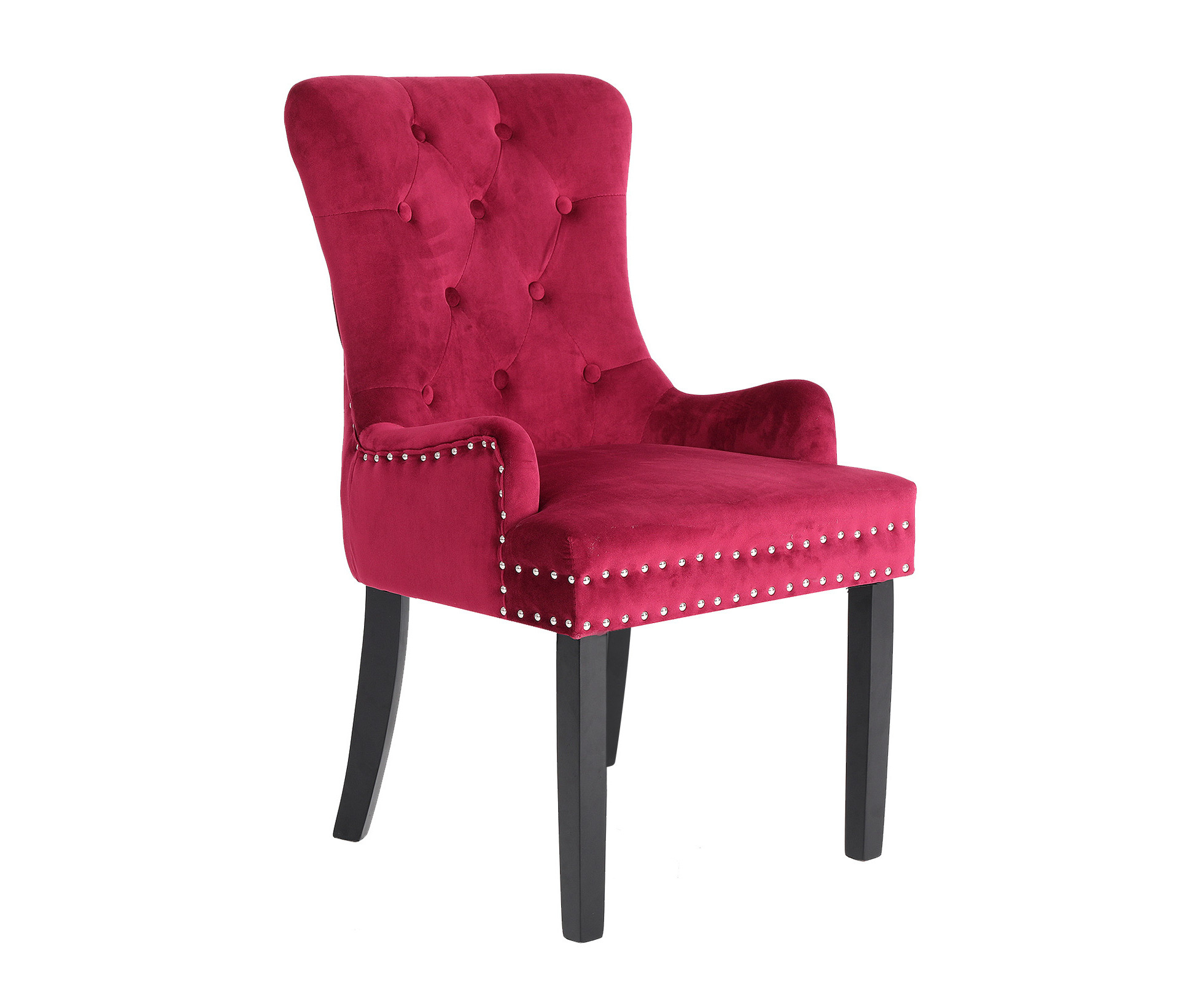 red dining chairs