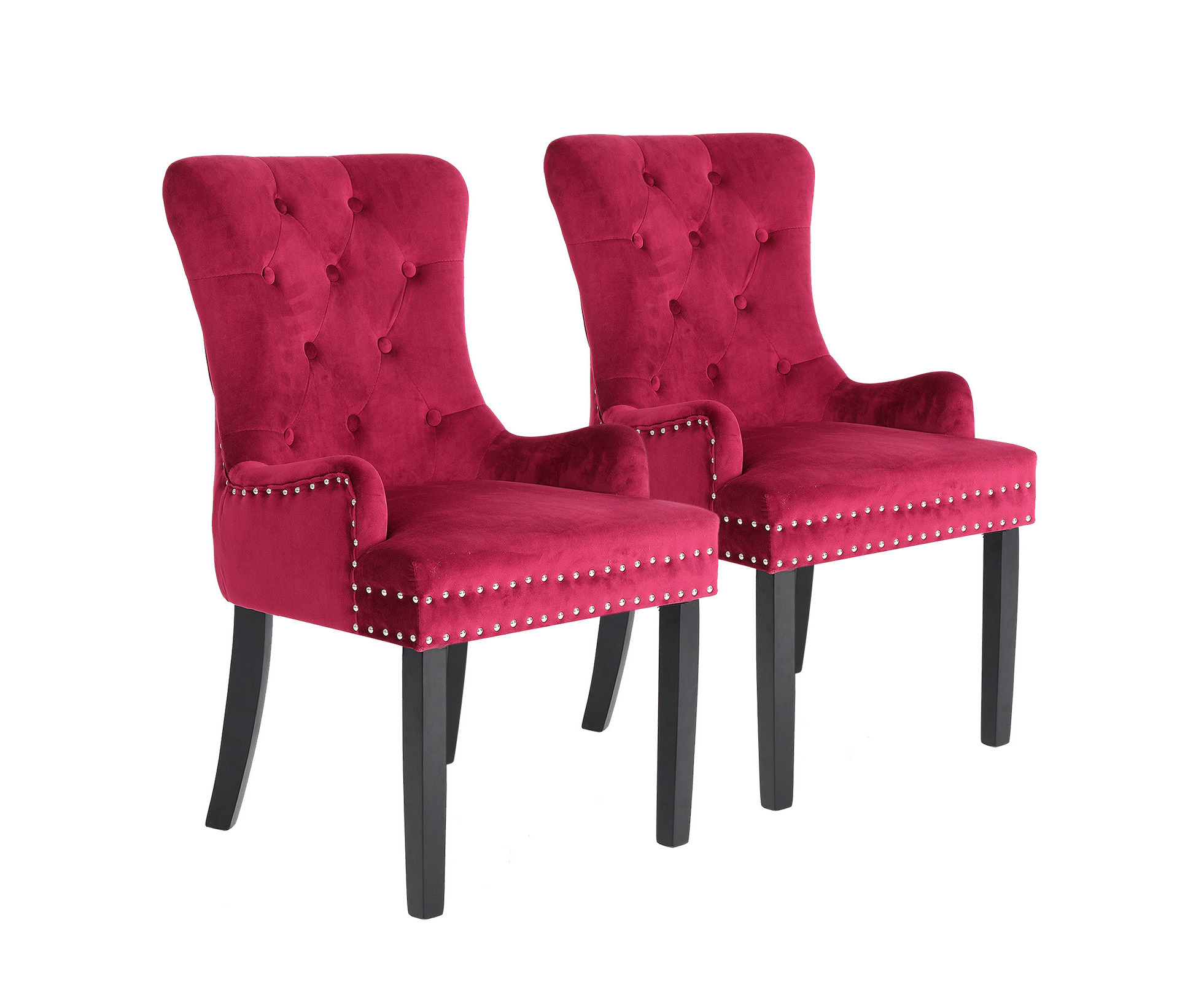 plum velvet dining chairs