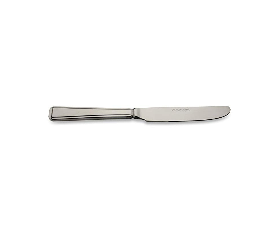 Mirror Finish Pack of 12 Baguette Pattern Dessert Knives 18/0 Stainless Steel Everyday Parish Collection 