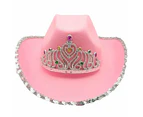 2x Princess Cowboy Jewel Crown Costume/Parties Hat Kids/Children/Girls Assorted