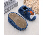 Dadawen Toddler Boy's Plush Doggy Slipper Winter Warm Home Shoes-Blue