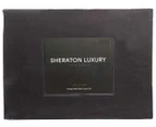 Sheraton Luxury Maison Indi Stripe Vintage Wash Quilt Cover Set - Coal