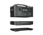 EcoFlow River 600 Portable Power Station with Spare Battery combo, Full Charge in 1.6 Hours, 576Wh, Battery Removable