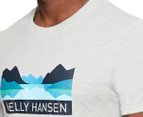 Helly Hansen Men's Nord Graphic Tee / T-Shirt / Tshirt - Grey Melange