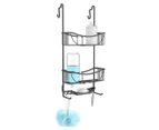 Better Living Venus 3-Tier Over Door Shower Caddy - Matte Black