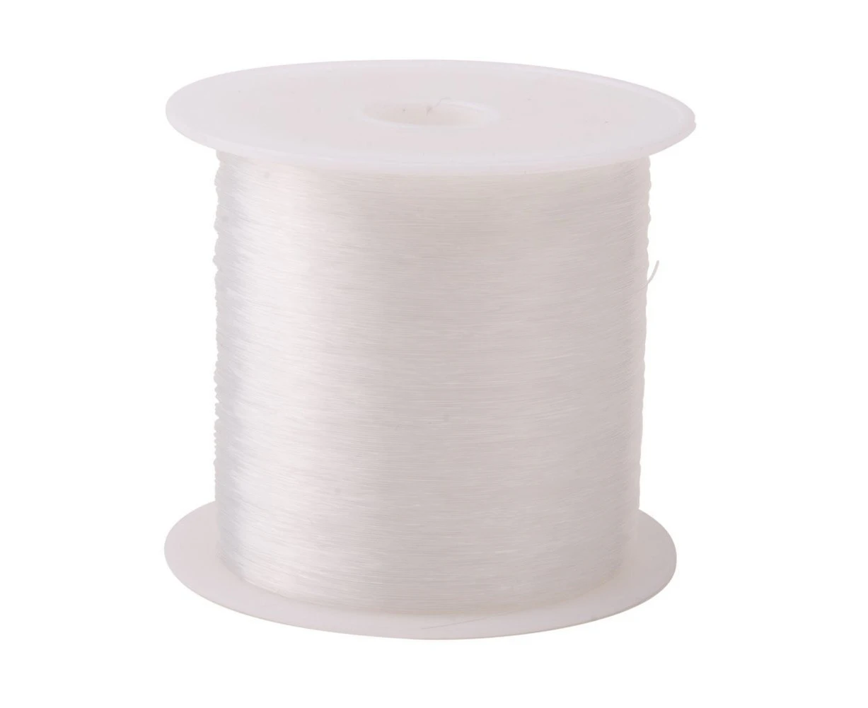 (0.2mm) - Pandahall 1 Roll Clear Fishing Thread Nylon Wire, about 0.2mm in diameter, about 130m/roll