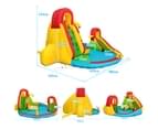Inflatable Water Slide, w/Double Slides & Air Blower, Jumping Castle, Bouncer House, Water Park Splash Pool Toy Swimming Outdoor 8