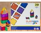 20pcs Playmags Magnetic Tiles 3D Building Blocks Tiles Supermags Toy Set - STEM Toys for Kids, Magnetic Tiles and Sturdy Building Blocks 1