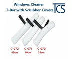 WINDOW CLEANING SET SQUEEGEE SCRUBBER  EXTENDABLE TELESCOPIC POLE UP TO 9M
