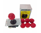 High Quality original Sanwa kit JLF-TP-8YT 5Pin Joystick+ 6pcs OBSF-30 Push Buttons