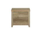 Alice Bedside Table 2 drawers Storage Table Night Stand MDF in Oak