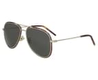 Saint Laurent Aviator Sunglasses - Gold/Tortoiseshell/Grey 1