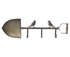 Willow & Silk 67cm Spade w/ Birds 3-Hook Wall Hanging
