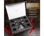 Nou Living Luxury Crystal Whiskey Decanter Set with 6 Crystal Whiskey Glasses | 11-Piece Whisky Decanter Gift Set | ROYALE 4