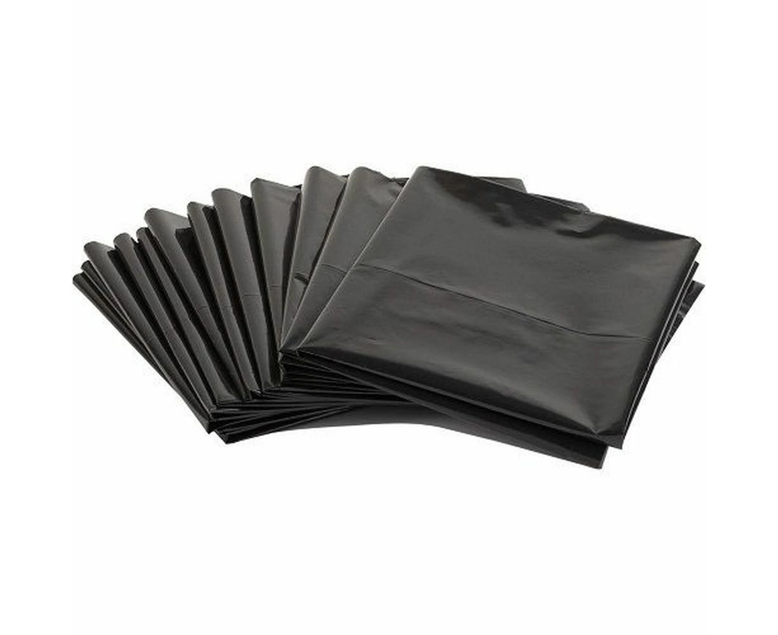 50 Pcs X 72-77L Black Garbage Bin Liners Economy Bags