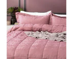 Ddecor Home Paisley 500 TC Cotton Jacquard Comforter Set Rose - Rose