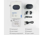 Lenovo XT91 Wireless Headphones TWS True Bluetooth Earphone EarBuds Stereo HD with Mic Headset Big Battery 1000mAh Charging box (Black)