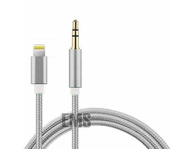 Aux Cable for iPhone Aux Cord for Car Compatible with iPhone 7/7Plus/8/8Plus/X/XR/XS MAX/11 3.5mm Audio Cable Adapter to Car Stereo/Home Stereo/Headphone/Speaker，Support All iOS（Black-White-3.3ft） 