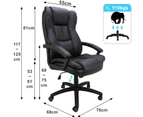 Ergonomic Office Chair Computer Executive Chairs Recliner PU Leather Work Seat