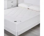 Wooltara Luxury Washable Cotton Japara Wool Rich Mattress Topper - Double Bed